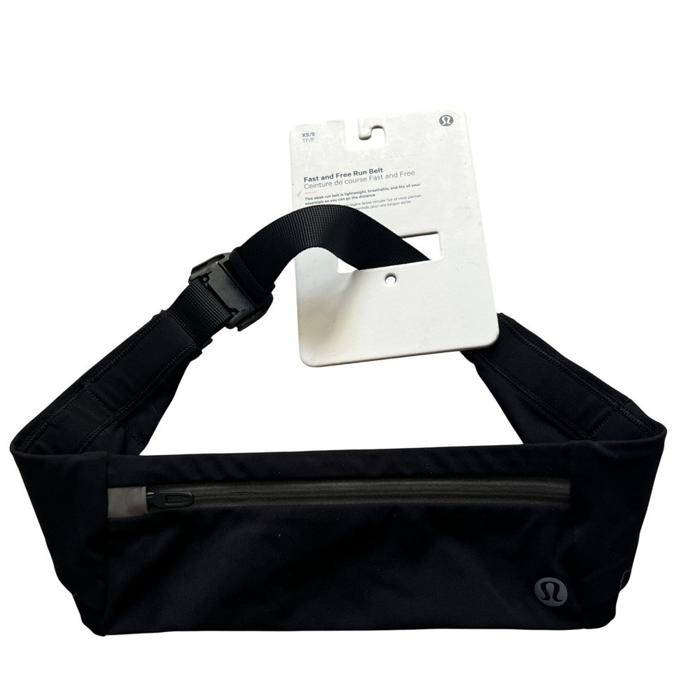 NWT Lululemon Fast and Free Run Belt Black XS/S Adjustable Running Waist Pack